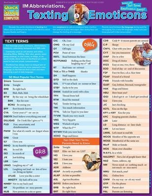 Im Abbreviations, Texting And Emoticons - Barc (importado)