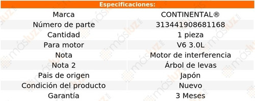Banda Tiempo Outlander Mitsubishi V6 3.0l 07/14 Continental