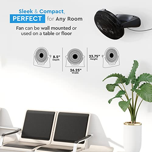 Ventilador De Suelo Comfort Zone Powrcurve De Montaje En Par