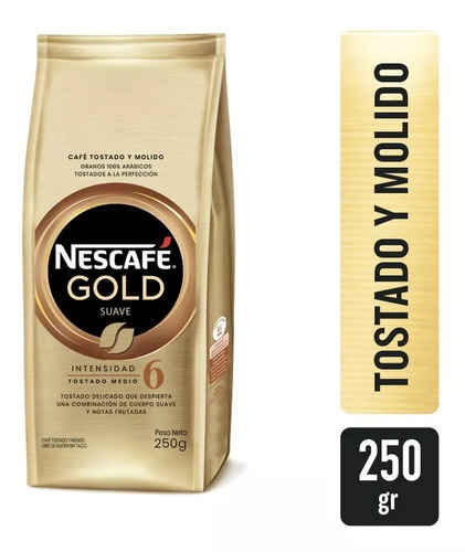 Cafe Nescafe Gold Suave Tostado Y Molido - Libre De Gluten