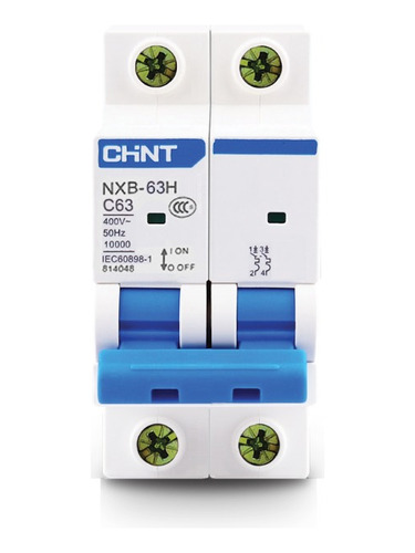 Termica Chint Nxb-63h, In:25a, Icn:10ka, Curva D, 2-polos