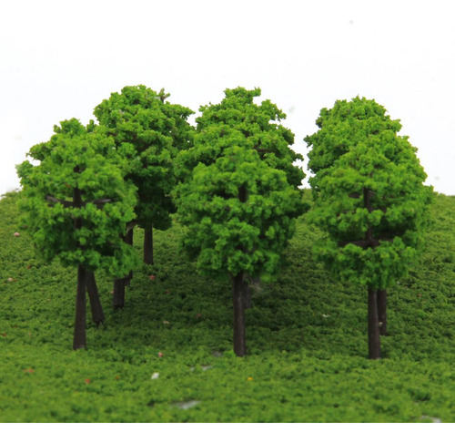 160 Piezas Árbol Tren Calle Ferrocarril Edificio Modelo