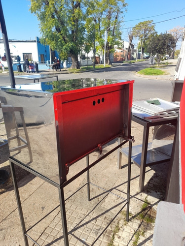 Imagen 8 de 8 de Horno A Gas Para 2 Bandejas De 60x40 En Acero Inox Nuevo Ok.