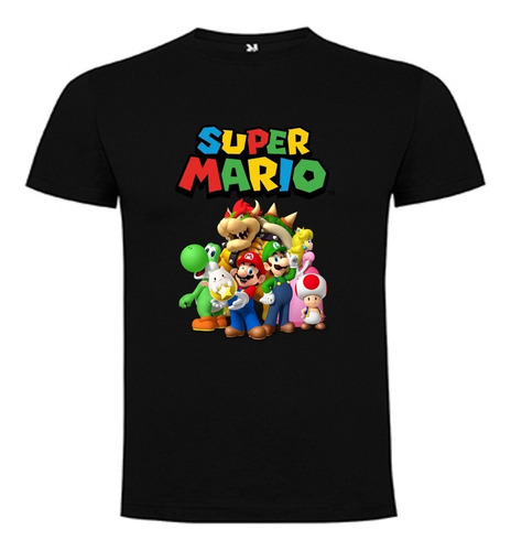 Polera Super Mario Bross Algodon Pow Club