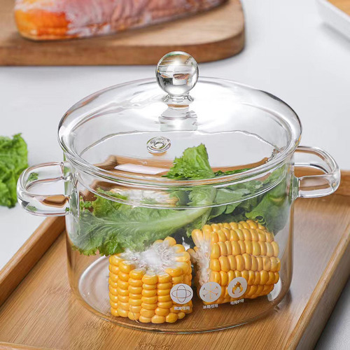Olla De Vidrio Con Tapa, Juego De Ollas De Vidrio, Olla Con