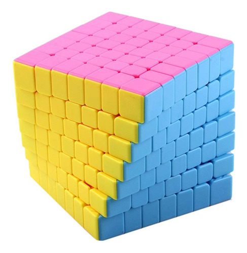 Cubo Rubik 7x7 Magic Cube Stickerless Candy Colors 