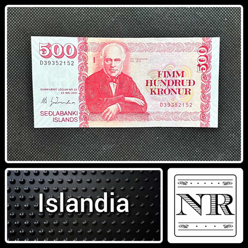 Islandia - 500 Kronur - Año 2001 - P #58