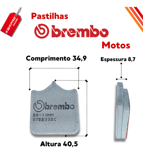 Pastilha Freio Brembo Dianteira Mv Agusta F4 312r F4r Senna