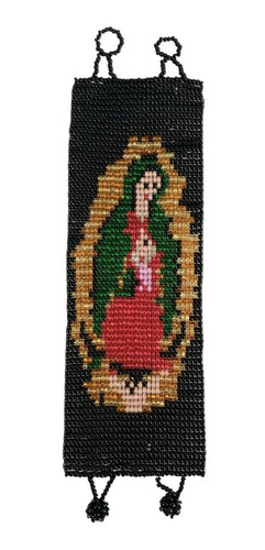 Pulsera Chaquira Virgen De Guadalupe Artesania Mexicana C85