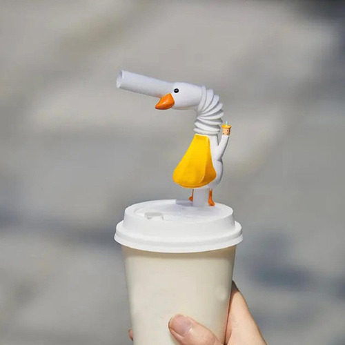 Pajitas Para Beber Con Forma De Ganso, Tubo Para Sin Cepillo