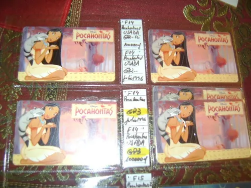 Tarjeta Telefonica Disney Pocahontas 1 Con Blister Serie F14 (Usado)