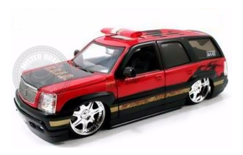 Cadillac Escalade 2002 Custom Bombeiros Vermelho Jada 1/24