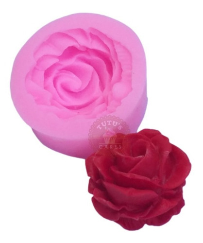 Molde Silicona Rosa Reposteria Porcelana Fria Fondant