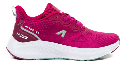 Zapatillas A Nation Everglade Dk.fucsia Running Mujer