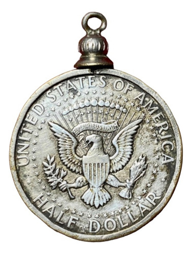 Dije Moneda 1/2 Dólar Estados Unidos Plata Kennedy Águila