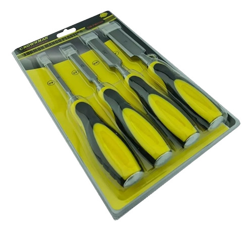 Juego Formones De Golpe Madera 4 Piezas Crownman Cm-fm3104
