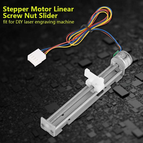 Dc 12v Motor Paso A Paso Con Tuerca De Tornillo Lineal Desli