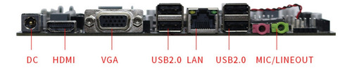 Placa Madre H61 Mini Itx Lga 1155 Ddr3 Compatible Con Intel-