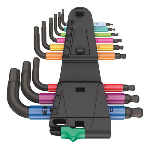 Wera 5133164001 950/9 Hex-plus Multicolor Juego De 2 Teclas
