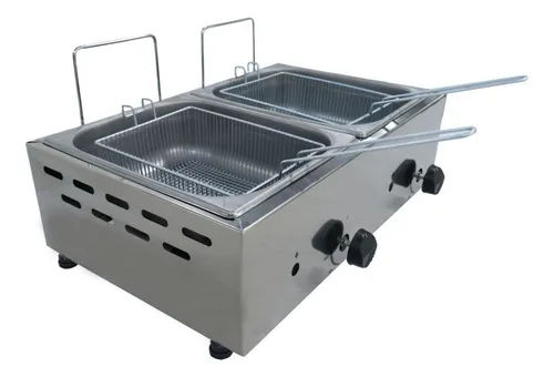 Freidora industrial a gas Venâncio SFG212 9.6L acero inoxidable
