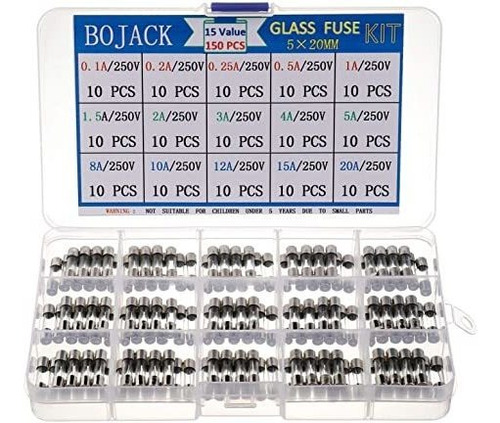 Bojack 15 Valores 150 Pc Fast Blow Glass Fusibles Surtido Ki