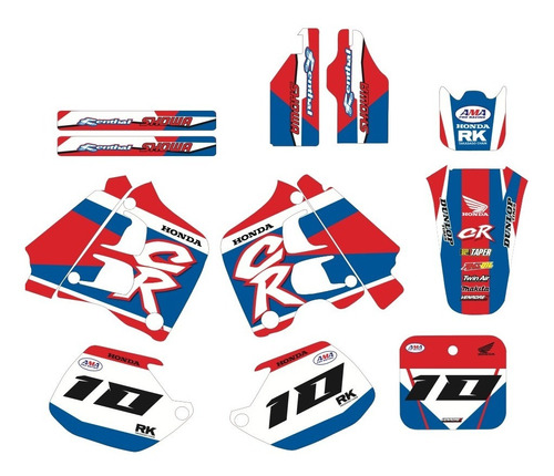 Calcomanias Stickers Honda Cr 125r 1991