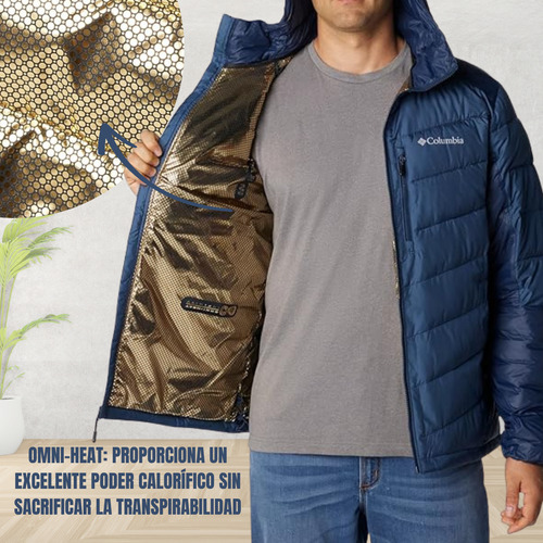 Campera Columbia Hombre Con Capucha Térmica Labyrinth Loop