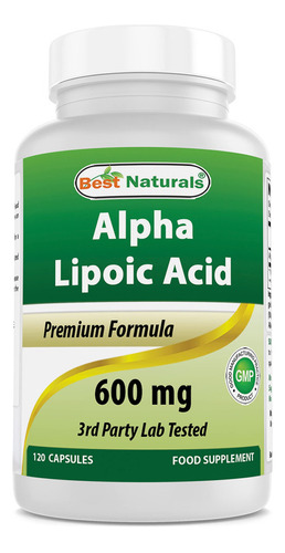 Best Naturals Ácido Alfa Lipoico 600 Mg 120 Unidades - Áci