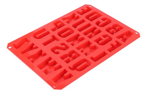 Molde Rectangular De Silicona Con Forma De Alfabeto Para Ute