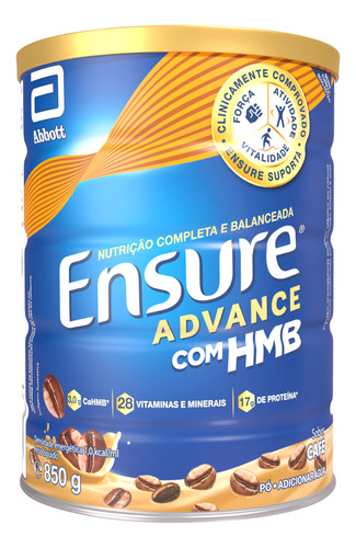 Suplemento Emsure Advance Café 850g