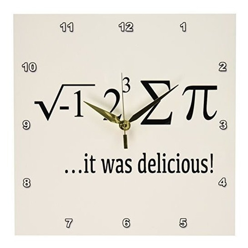 Reloj De Pared  I Ate Sum Pi  Con Humor Matemático 3drose