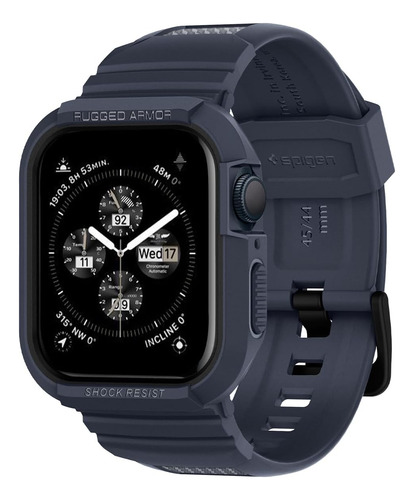 Funda Malla Spigen Para Apple Watch 44/45mm Rugged Azul