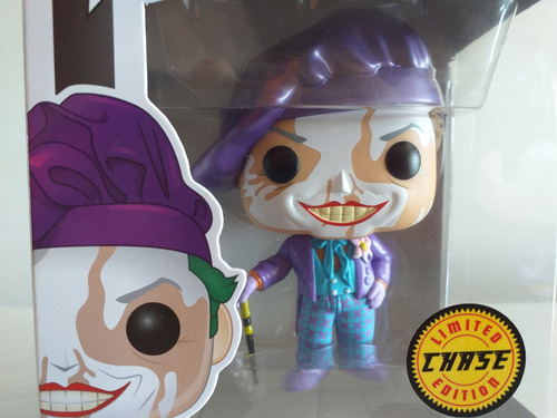 Funko Pop Batman 1989 The Joker Chase Sticker Game Stop Y Ae (Usado)
