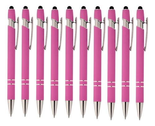 Kit Com 100 Canetas Touch Personalizado A Laser - 5 Cores