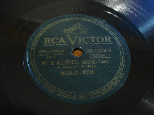 Pasta Agustin Magaldi Noda Rca Victor 681324 C58  