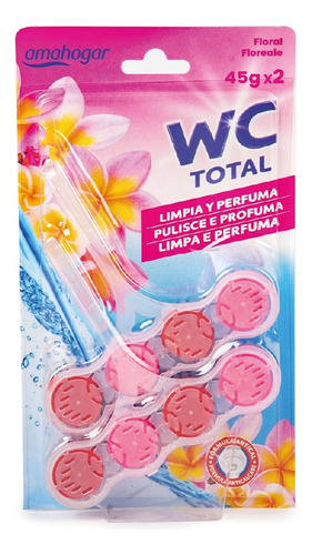 Aromatizador Wc Total Colgadores Floral 45gx2