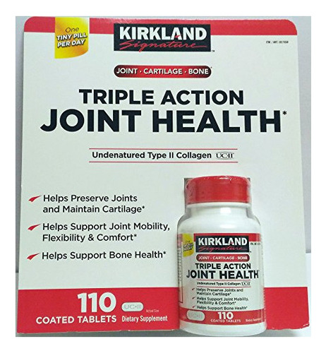 Kirkland Triple Acción Joint Health Tipo Ii Colágeno, Boro