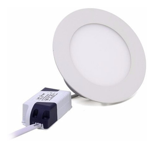 Plafon Led Embutir 3w Redondo - Color Blanco