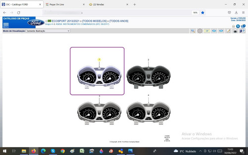 Instrumentos Combinados Com Tacometro Ecosport 14-15