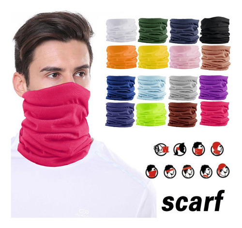 10 Pañuelos De Protección Solar De Seda Helada Con Mangas De