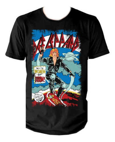 Camiseta Def Leppard  - Women Poster Rock Estampada