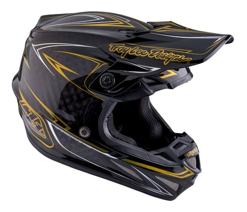 Casco Cross Troy Lee Designs Se4 Pinstripe Negro Tld Avant