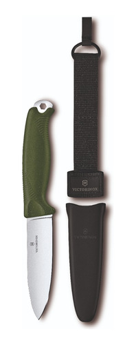 Victorinox Navaja Venture, Hoja Fija Con Funda, Verde Olivo