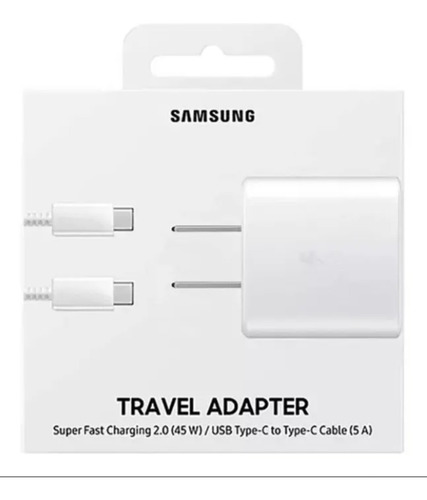 Cargador Samsung Fast 2.0 45w Tipo C A Tipo C (5a) Original