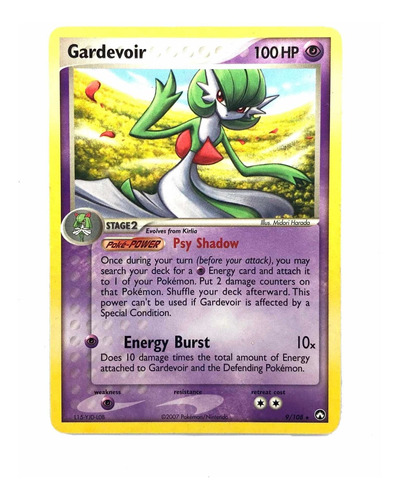 Gardevoir 9/108 - Carta Original De Pokémon Theme Deck 2007