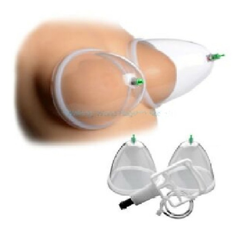 Lançamento Kit Ventosa Pump Seios Vácuo Terapia Bomba Sucção