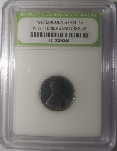 Lincoln 1943 Steel 1c Ww2 Emergency Issue #544