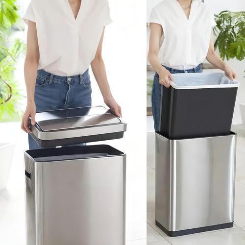 Lixeira Automática Aço Inox 30l Sensor Inteligente Moderna