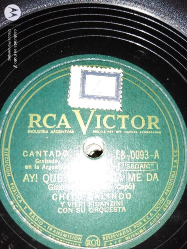 Pasta Chito Galindo V Fidanzini Rca Victor C114