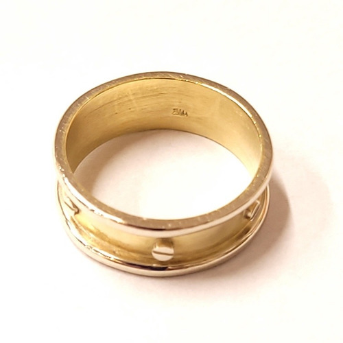 Imagen 8 de 8 de Anillo 2 Oros 18kts Cartier 4,6grs N°18 0,7cm Ancho Brumat